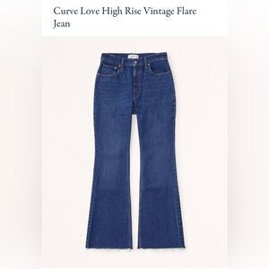 BRAND NEW Curve Love Abercrombie and Fitch vintage flare jeans size 32 long